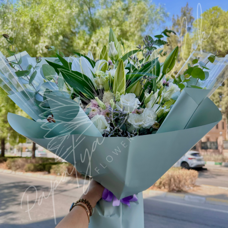 Kasımpatı ve Lilyum Buketi