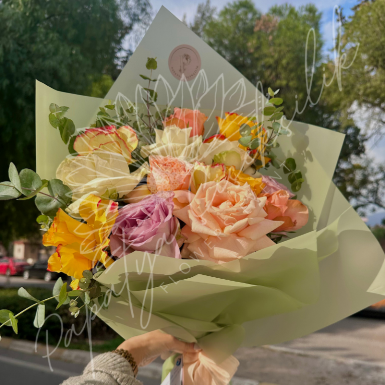 Soft Renkli Gül Buketi