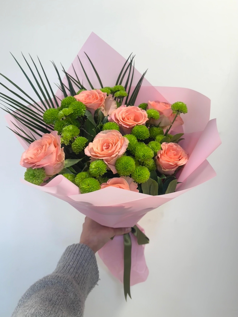 Pembe Gül & Yeşil Santini 